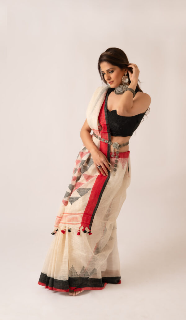 Organic Linen Temple Border - Image 4